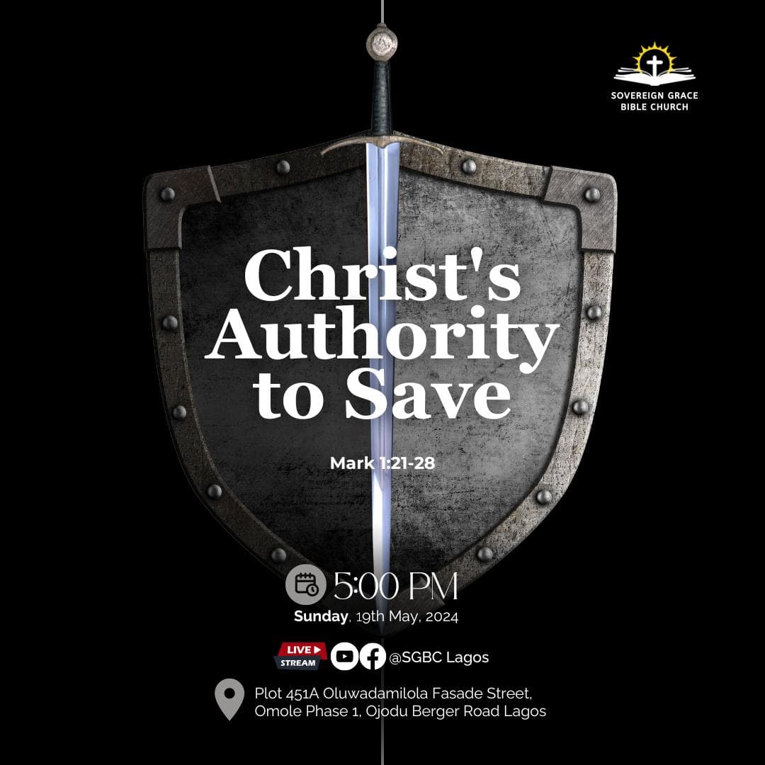 Christ's Authority To Save